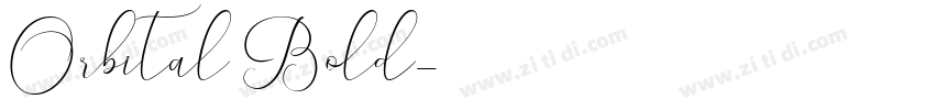 Orbital Bold字体转换